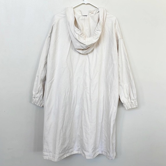 Opening Ceremony ONE SIZE (Oversized) Beige Hooded Elastic Cuffs Trench Coat - Picture 2 of 9